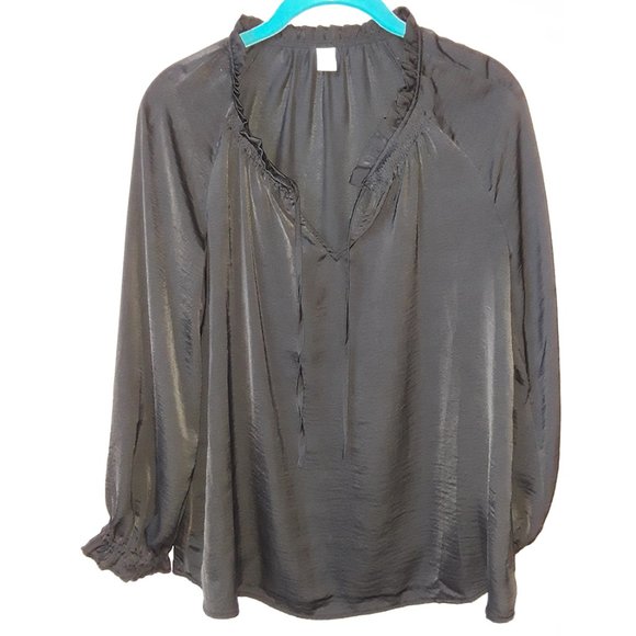 Tie Neck Poet Blouse - Picture 2 of 3